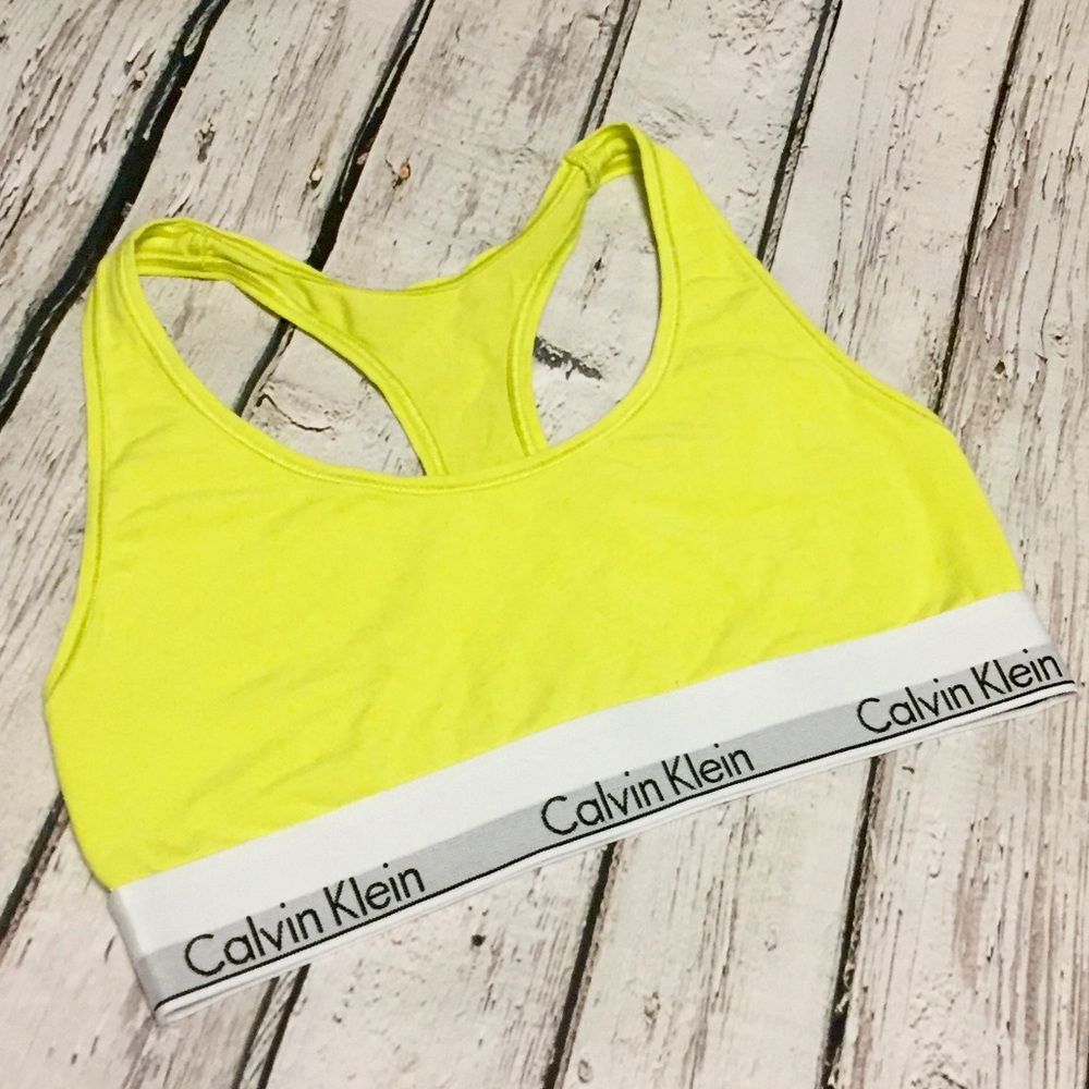 Yellow Calvin Klein Modern Cotton Bra